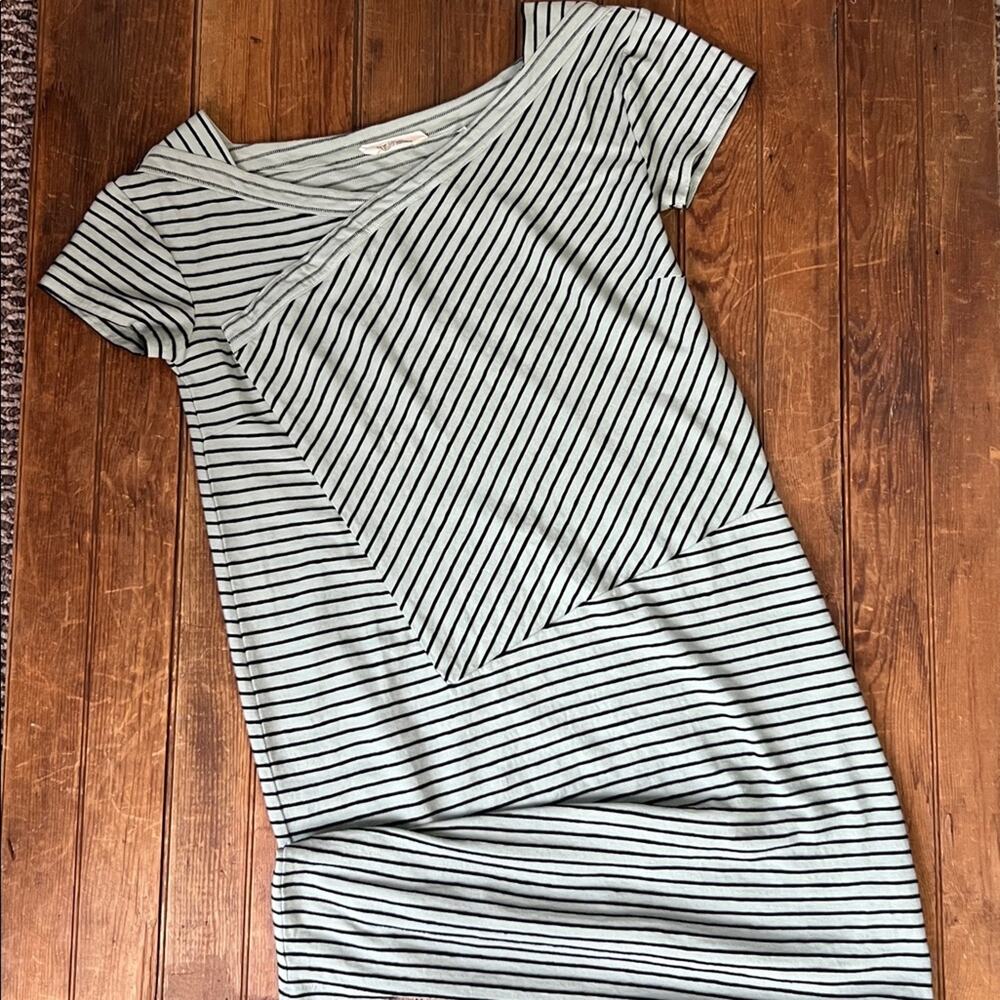 Skunkfunk casual t shirt dress casual asymmetrical short sleeve organic cotton